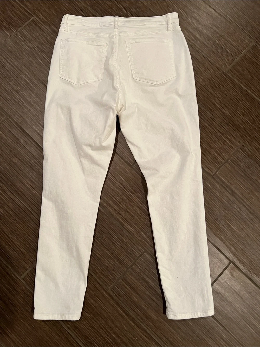 LOFT White The Curvy Skinny Jeans, sz 8 - Picture 3 of 4